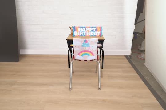 Class Rules! Rainbow Cupcake Birthday Desk Kit by B2C™